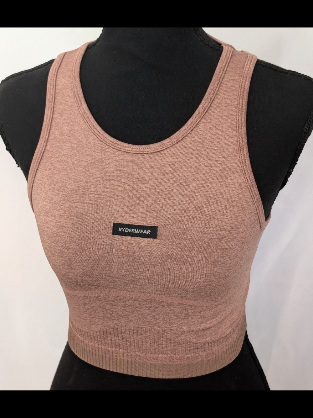 Ryderwear Mauve Seamless Sports Bra Crop Top Size Small NWOT